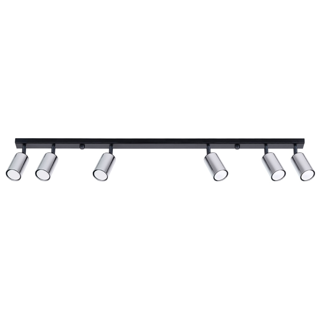 Ceiling lamp WINX 6L black/chrome