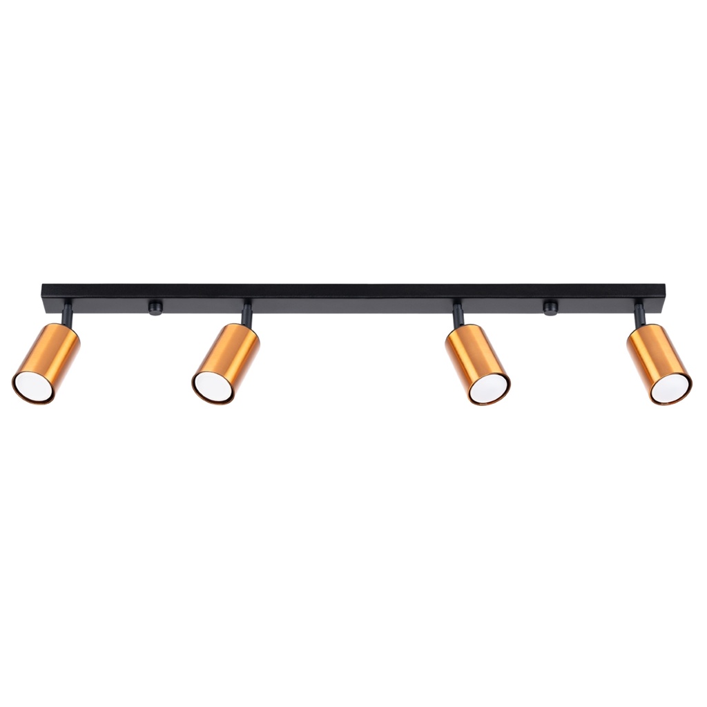 Ceiling lamp WINX 4L black/cooper
