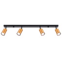 Ceiling lamp WINX 4L black/cooper