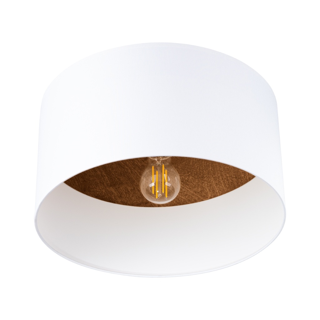 [SL.1392] Plafonnier TELESTO blanc/marron foncé