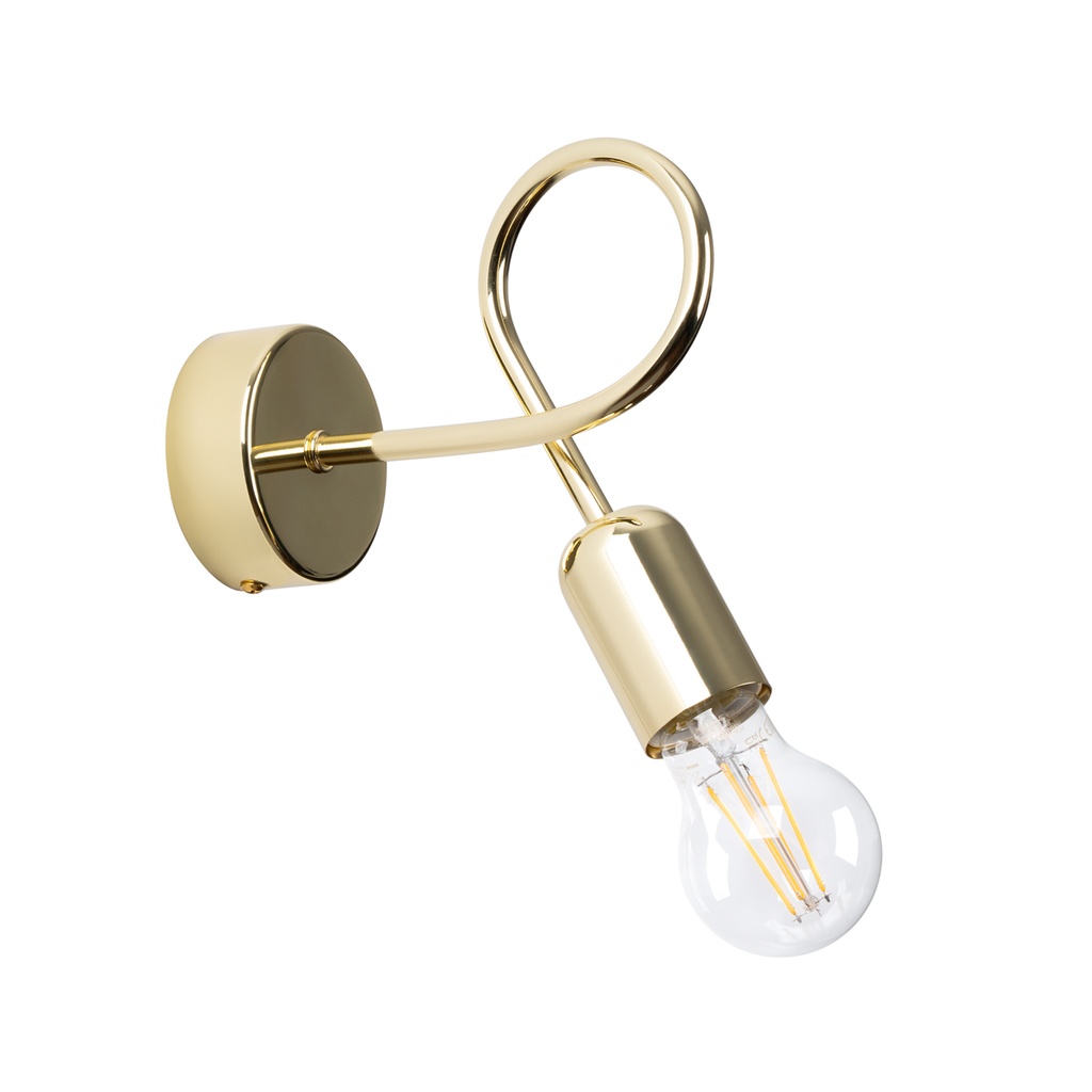 [SL.1436] Wall lamp LOOP glossy gold