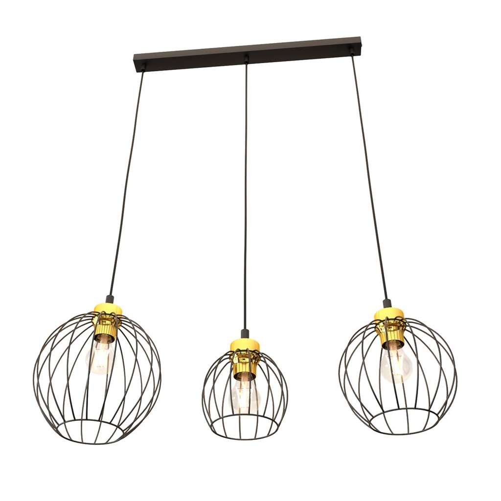 Nando 3 Bl Gold pendant lamp