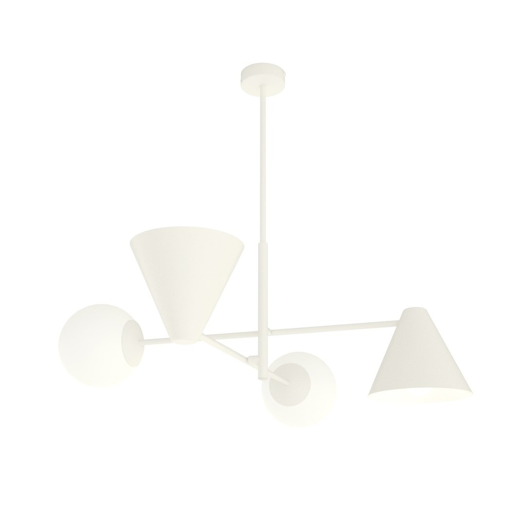 [1348/4] Lustre Hermes 4 Blanc