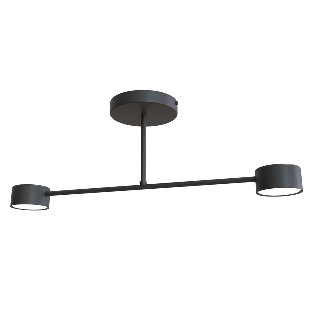 Halo 2 Black ceiling lamp