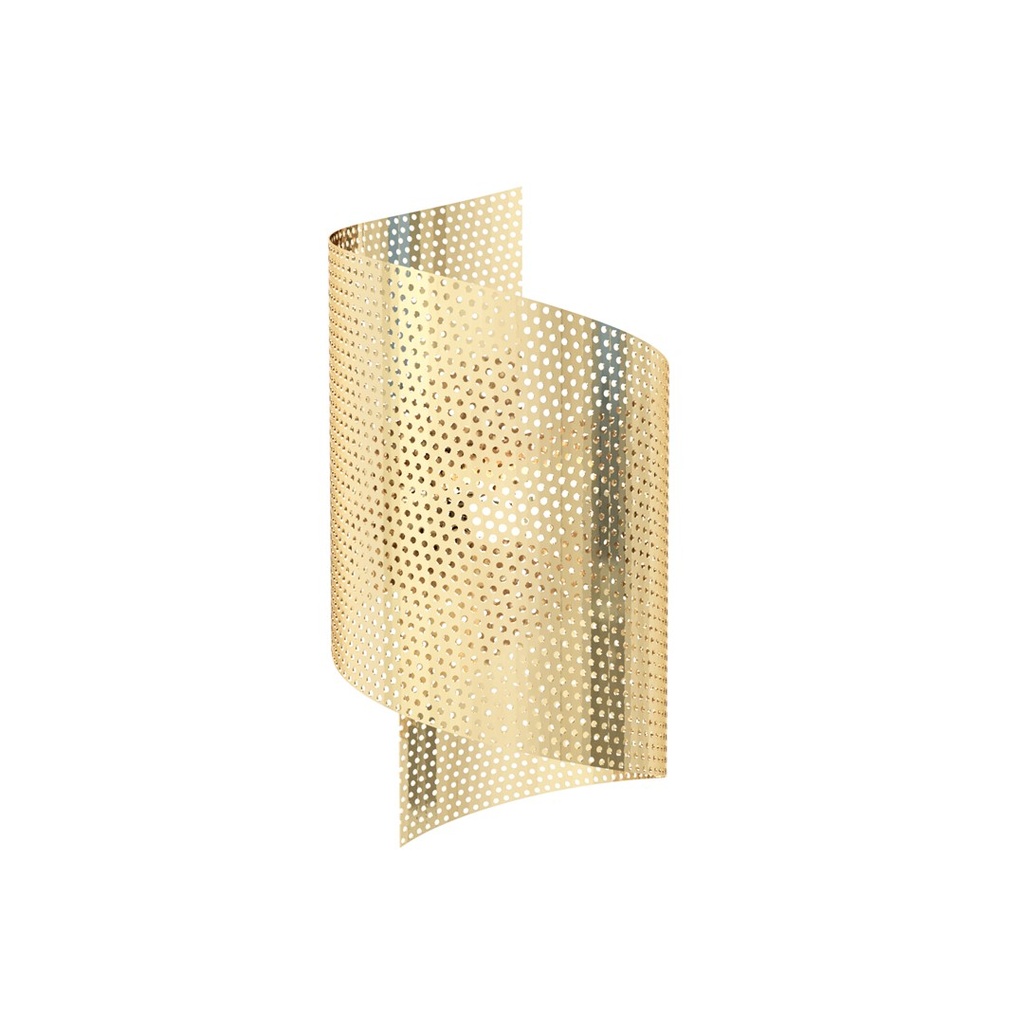 Spirale goldene Wandleuchte