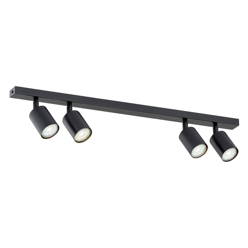 [1312/4] Schwarze Deckenleuchte Flash 4