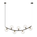 Ritz 7 Bl Transparent pendant lamp