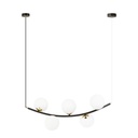 Lampe suspendue opale Ritz 5 Bl