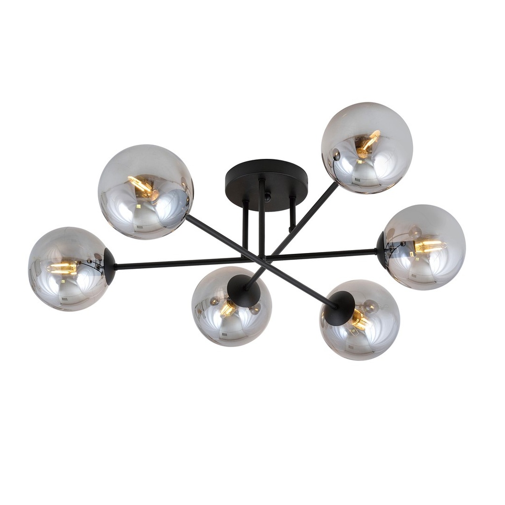 [1245/6] Plafonnier Roma 6 Bl Graphite