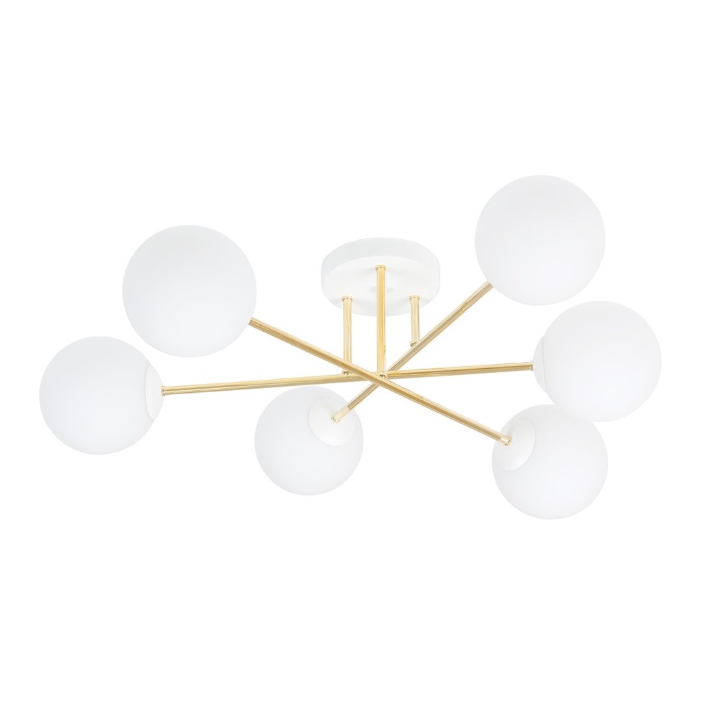 [1234/6] Plafonnier Magnum 6 Wh Opale