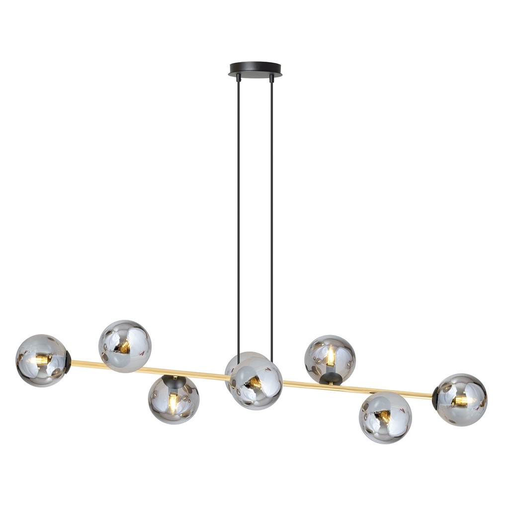 [1237/8] Gravity 8 Bl Grafit Pendelleuchte