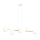 Gravity 6 Wh Gold pendant lamp