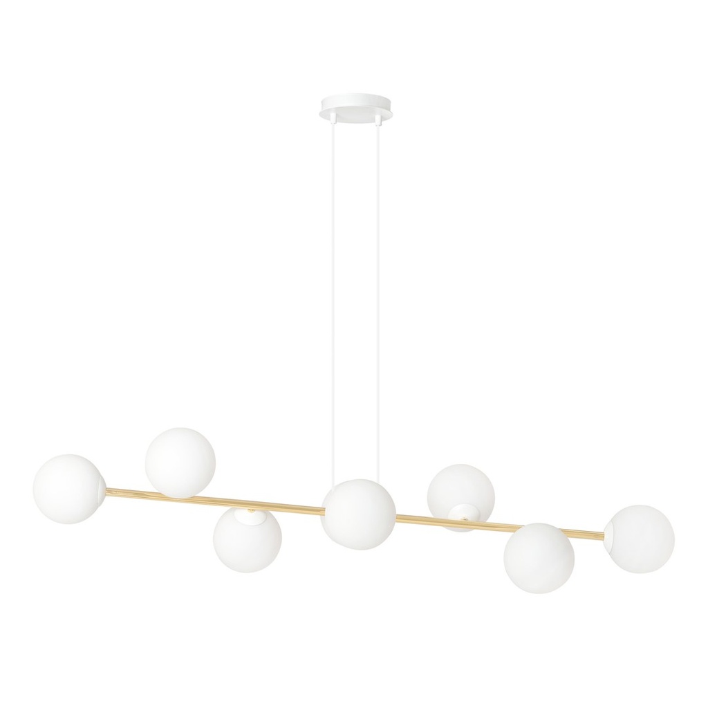 Gravity 8 Wh Gold pendant lamp