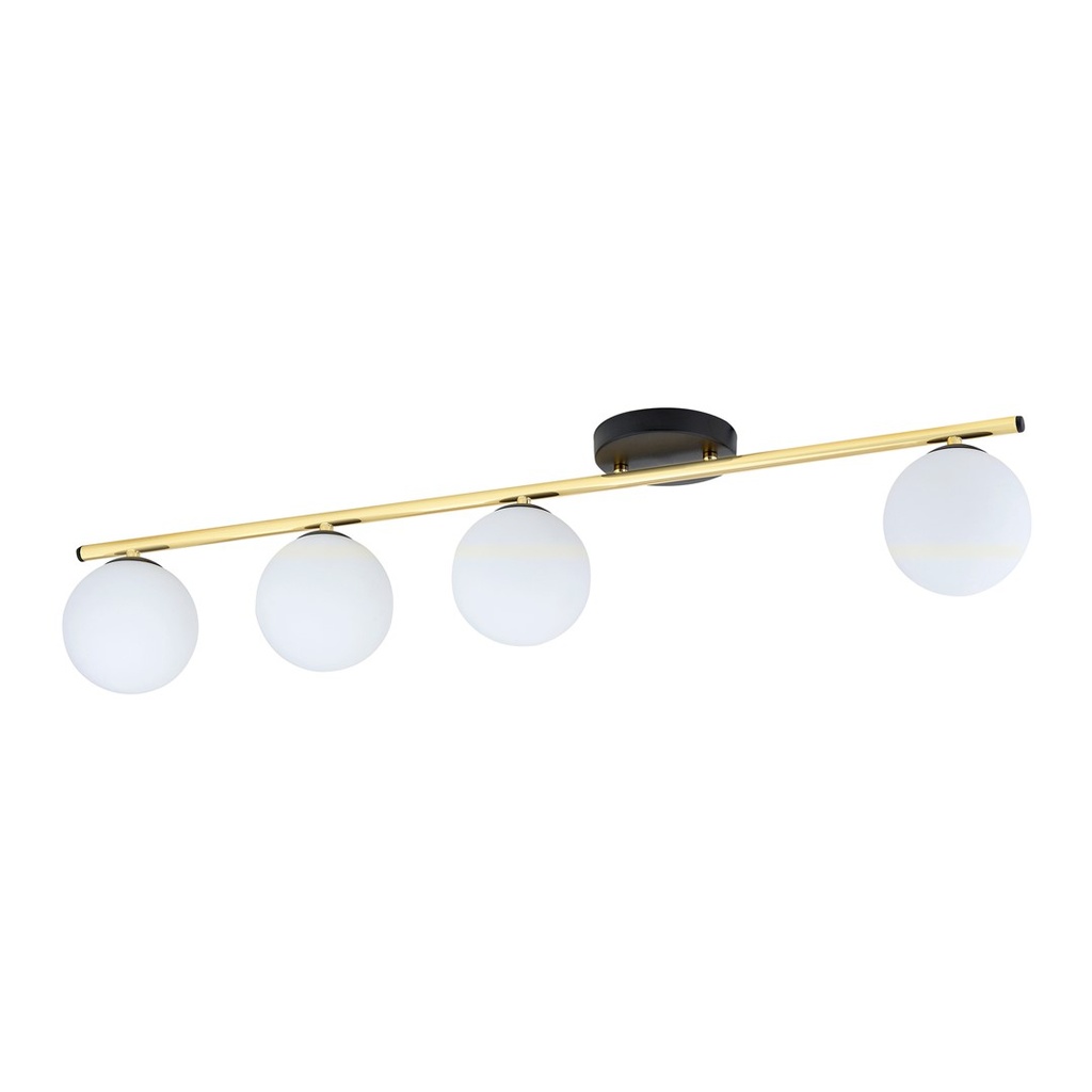 [1252/4] Plafonnier opale Monza 4 Bl