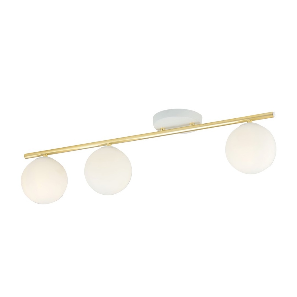 [1253/3] Plafonnier opale Monza 3 Wh