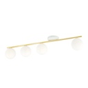 Monza 4 Wh Opal ceiling lamp