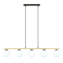 Pendant lamp Quando 5 Bl Opal