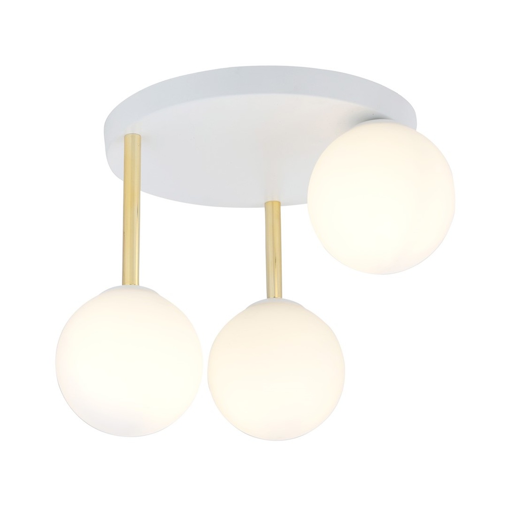 [1261/3] Dolce 3 Wh Opal Deckenleuchte