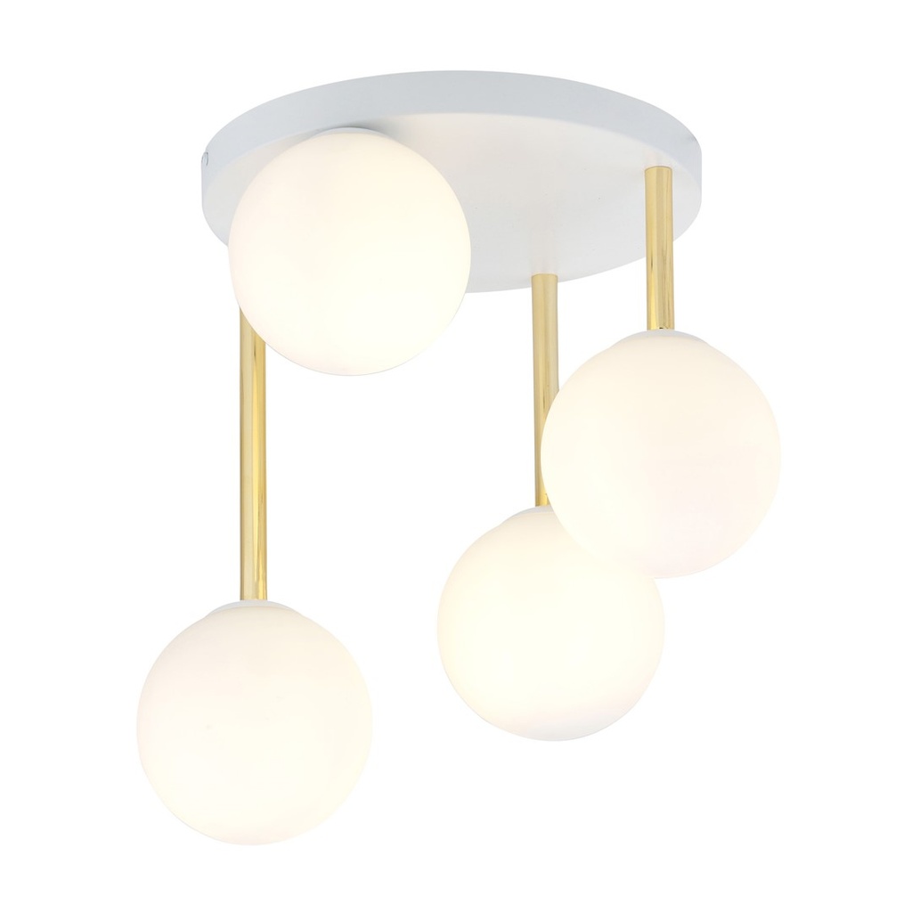 [1261/4] Dolce 4 Wh Opal Deckenleuchte