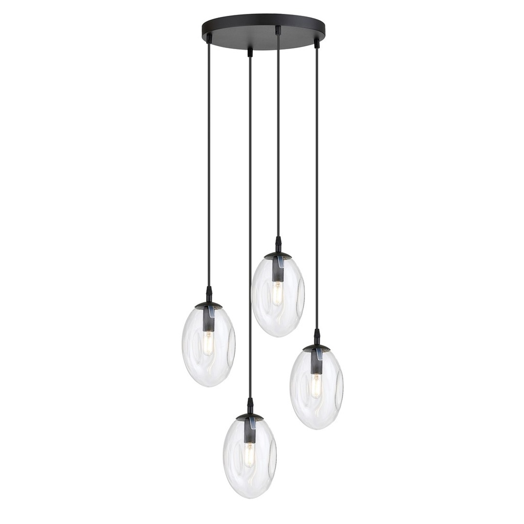 [1265/4PREM] Astral 4 Bl Premium Transparent pendant lamp