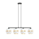 Lampe suspendue Piano 4 blanc/doré