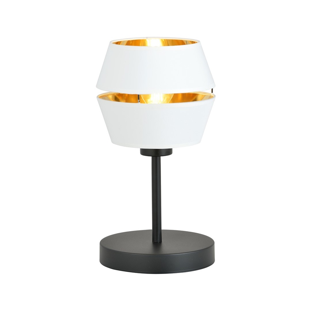 [1182/LN] Piano Ln White/Gold table lamp