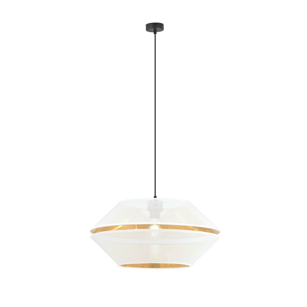 Malia 1 White/Gold pendant lamp