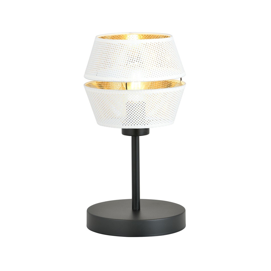 [1184/LN] Malia Ln White/Gold table lamp