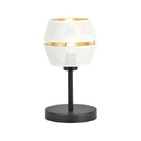 Malia Ln White/Gold table lamp