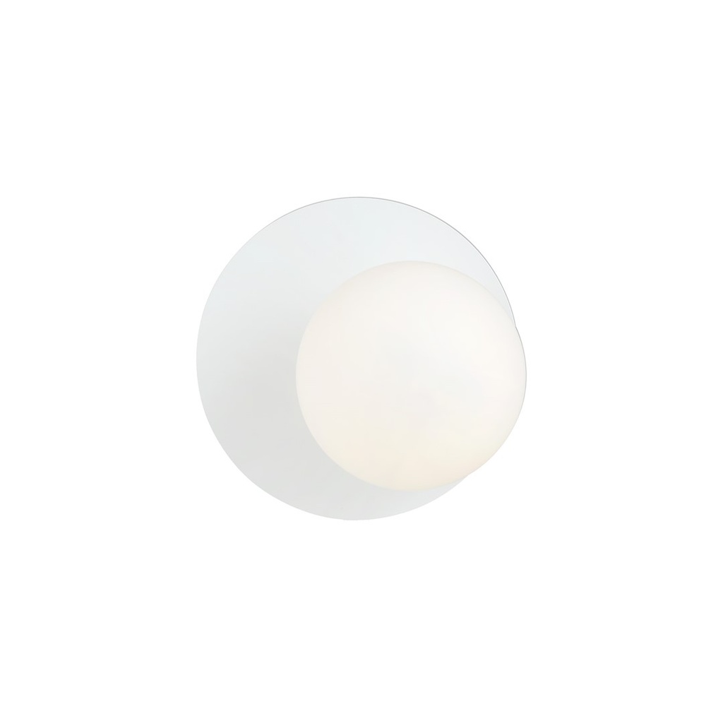 [1189/K1] Oslo K1 Weiß/Opal Wandleuchte