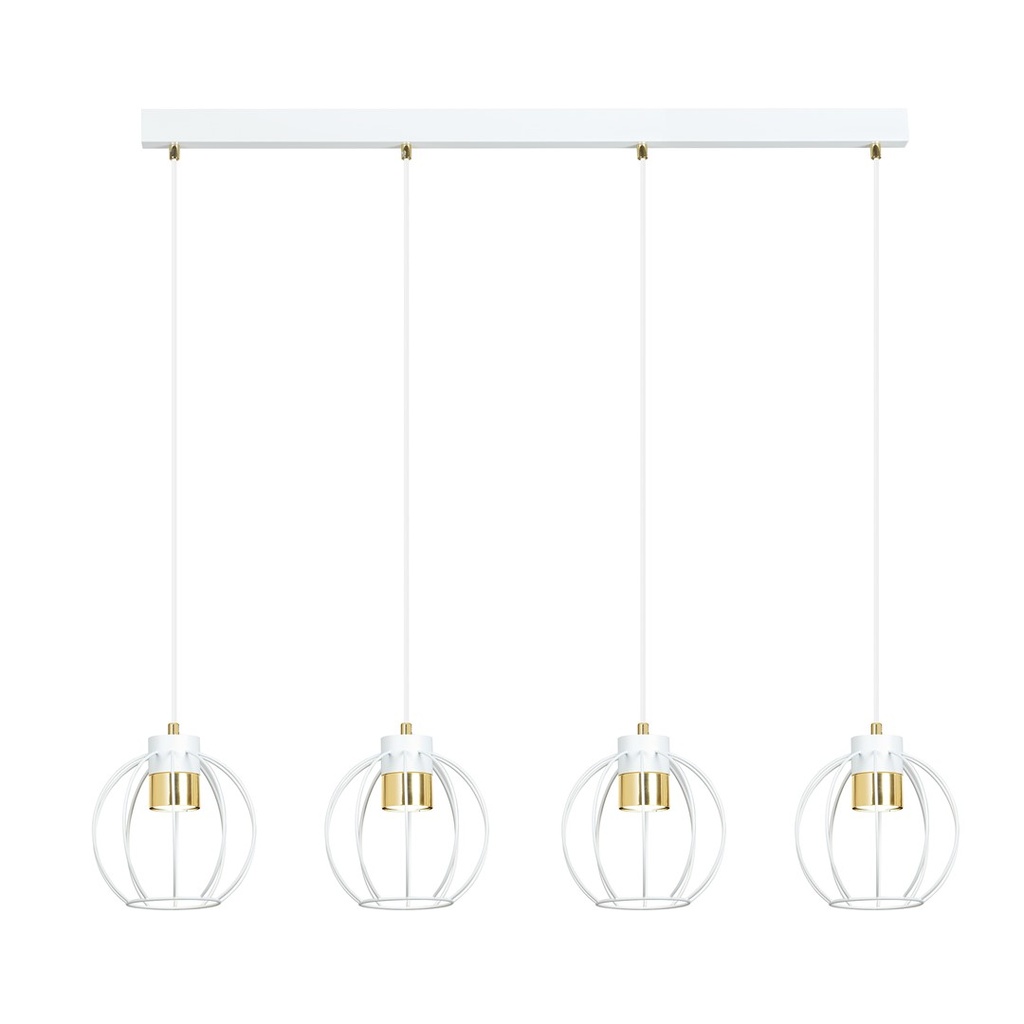 Suspension Ajax 4 Blanc/Or