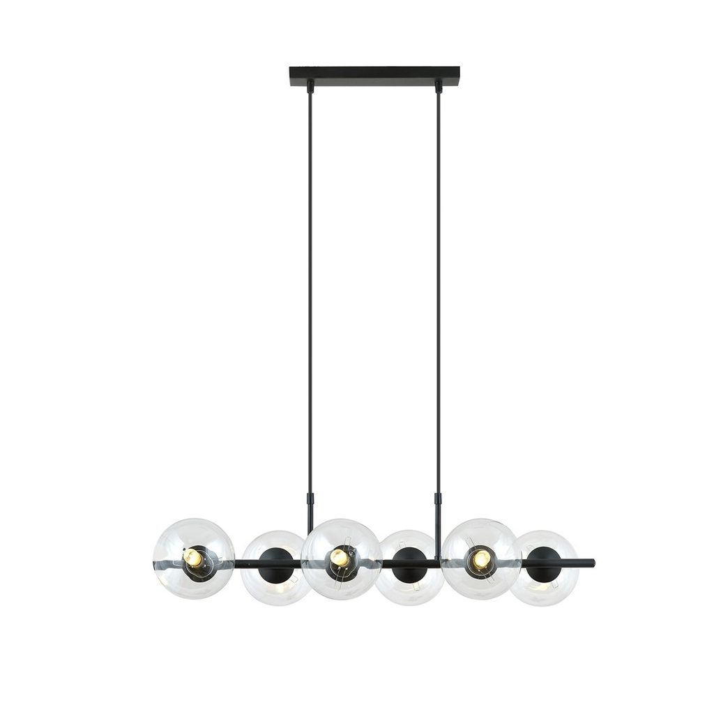 Rory 6 Transparent pendant lamp