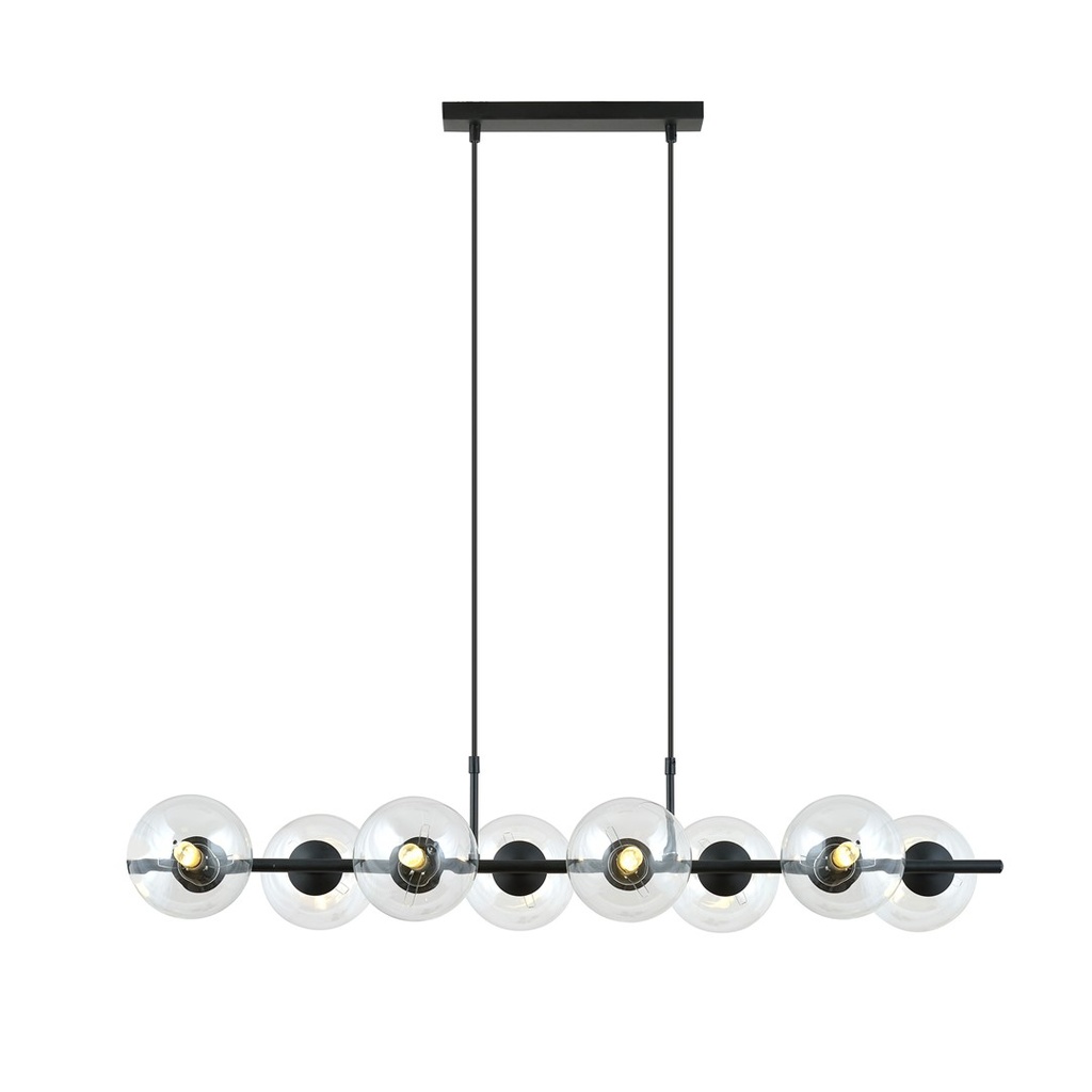 [1206/8] Rory 8 Transparent pendant lamp
