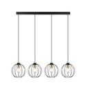 Gino 4 Black/Gold pendant lamp