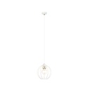 Lampe suspendue Gino 1 blanc/doré