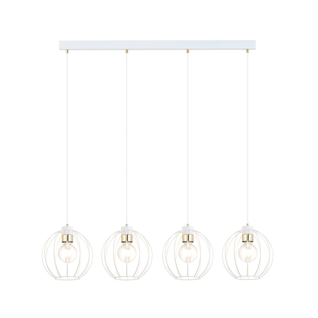 Gino 4 White/Gold pendant lamp