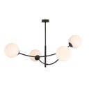 Hunter 4 Black/Opal ceiling lamp