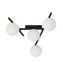 Smart 4 Black/Opal ceiling lamp