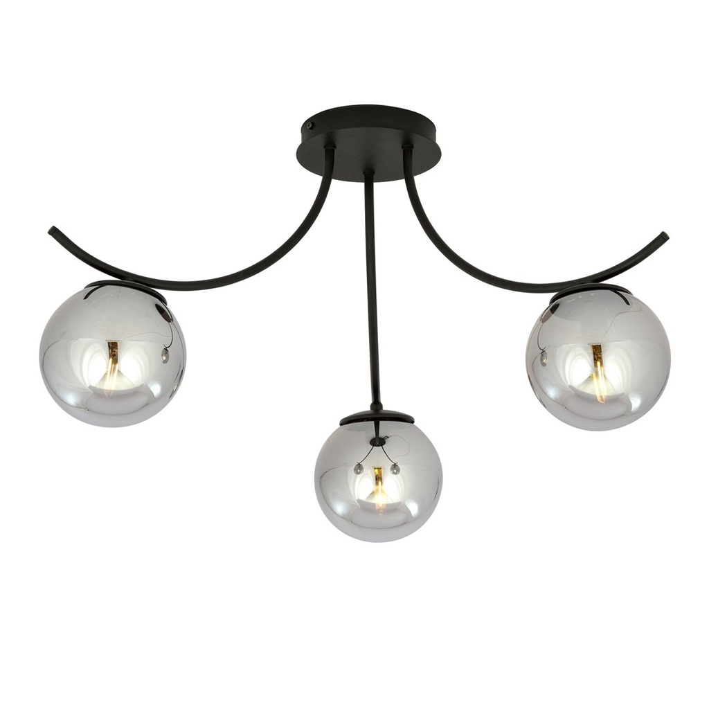 [1110/3] Boston 3 Black/Grafit ceiling lamp
