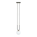 Glam 1 Schwarz/Opal Pendelleuchte