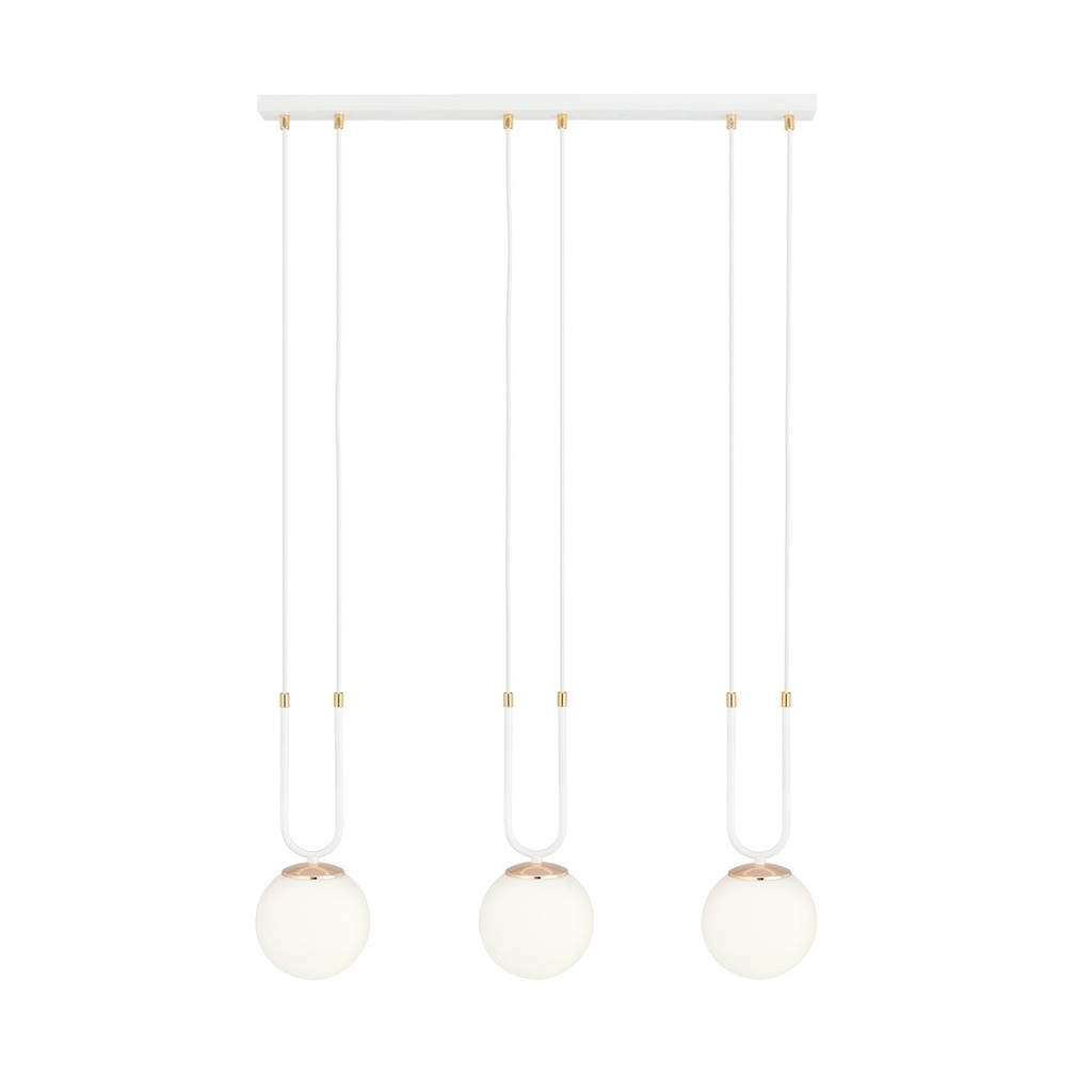 Glam 3 White/Opal pendant lamp