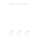 Glam 3 Weiß/Opal Pendelleuchte