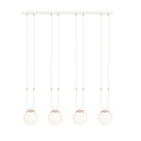 Glam 4 Weiß/Opal Pendelleuchte