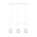 Glam 3 Weiß/Transparent Pendelleuchte