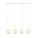 Lampe à suspension Glam 4 Blanc/Miodowy