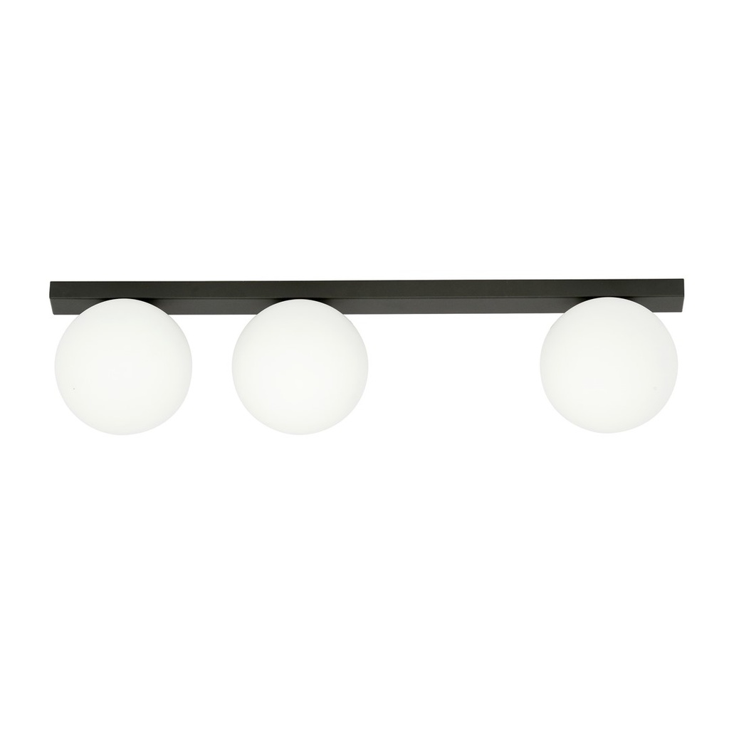 Fit 3 Black/Opal ceiling lamp