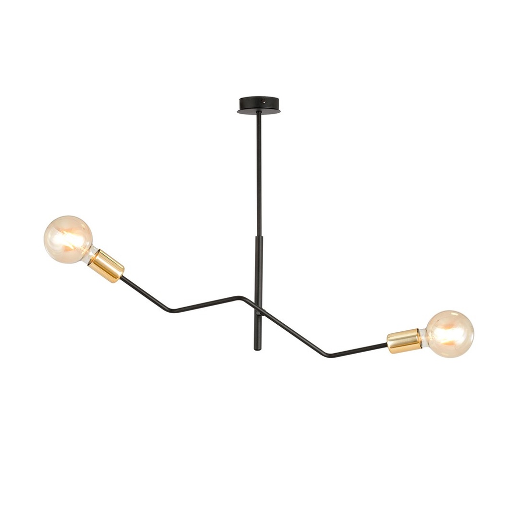 [1125/2] Plafonnier Bolt 2 Noir Or