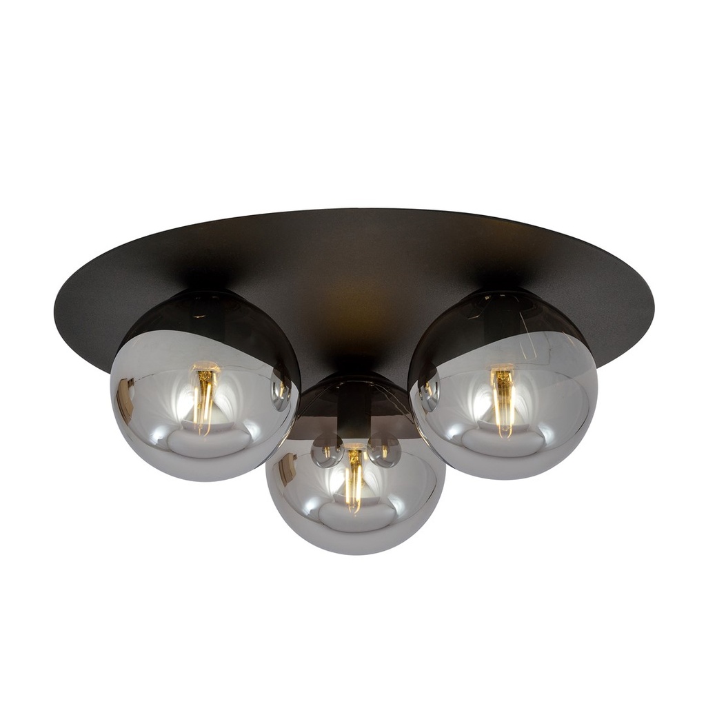 [1128/3] Plafonnier Solar 3 noir/graffit