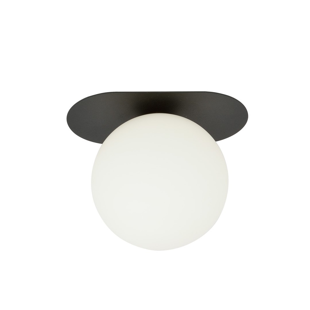 [1118/1] Plafonnier Plaza 1 noir/opale