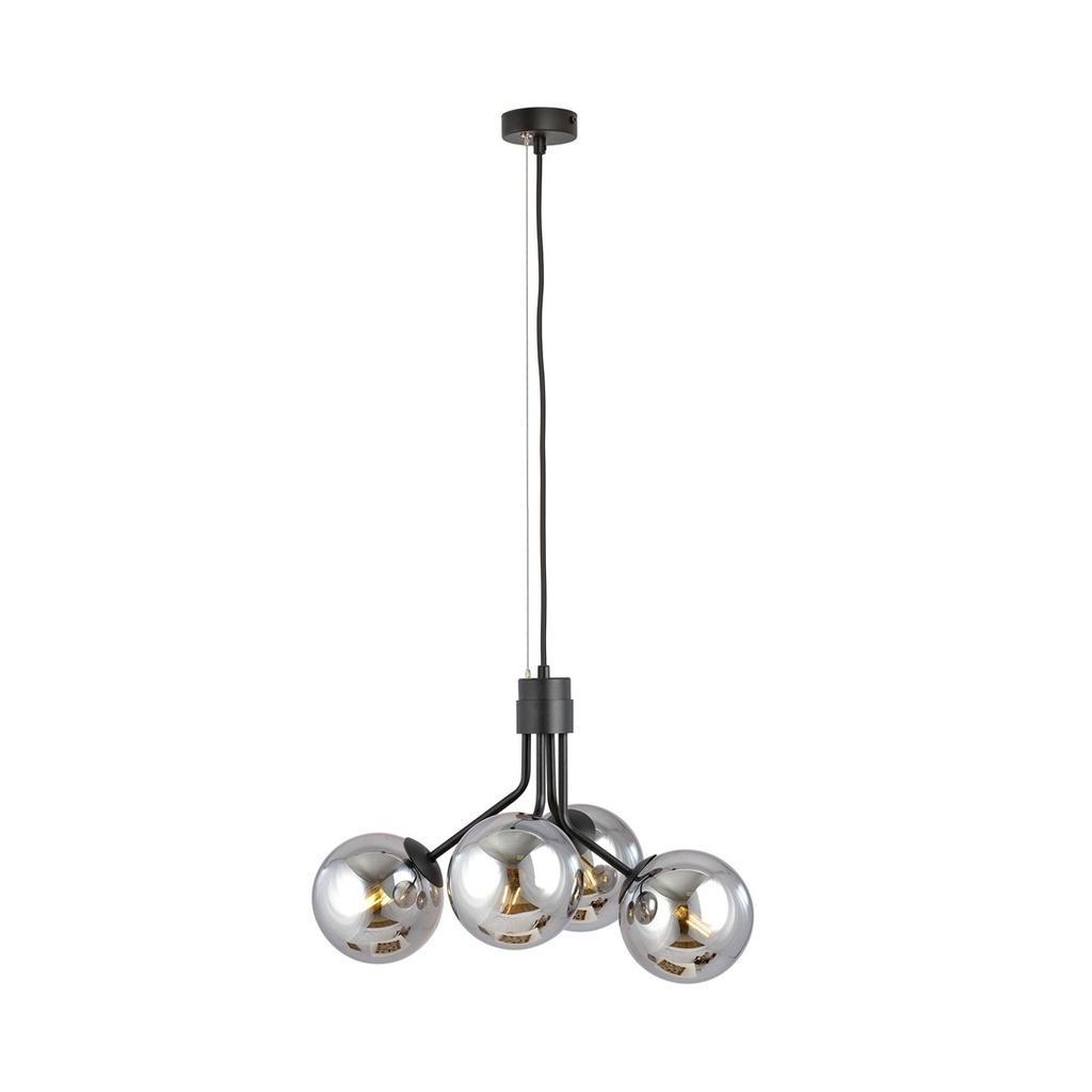 Lampe suspendue Nova 4 noire/graffit